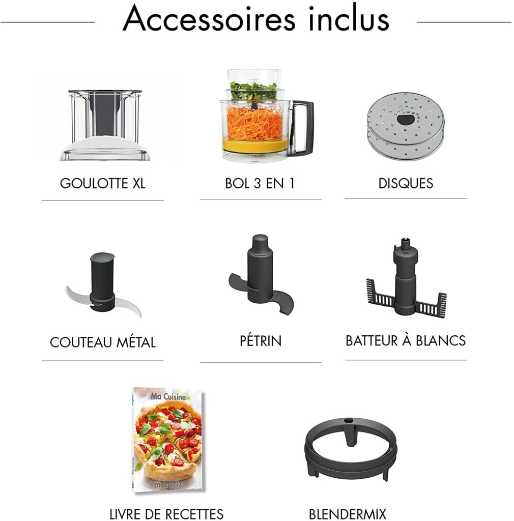 Fonctions et accessoires robot multifonction magimix