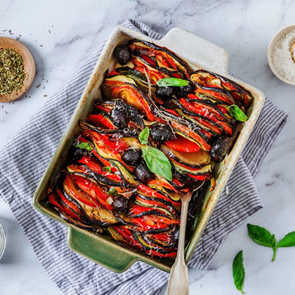 ratatouille rôtie magimix émincé de légumes